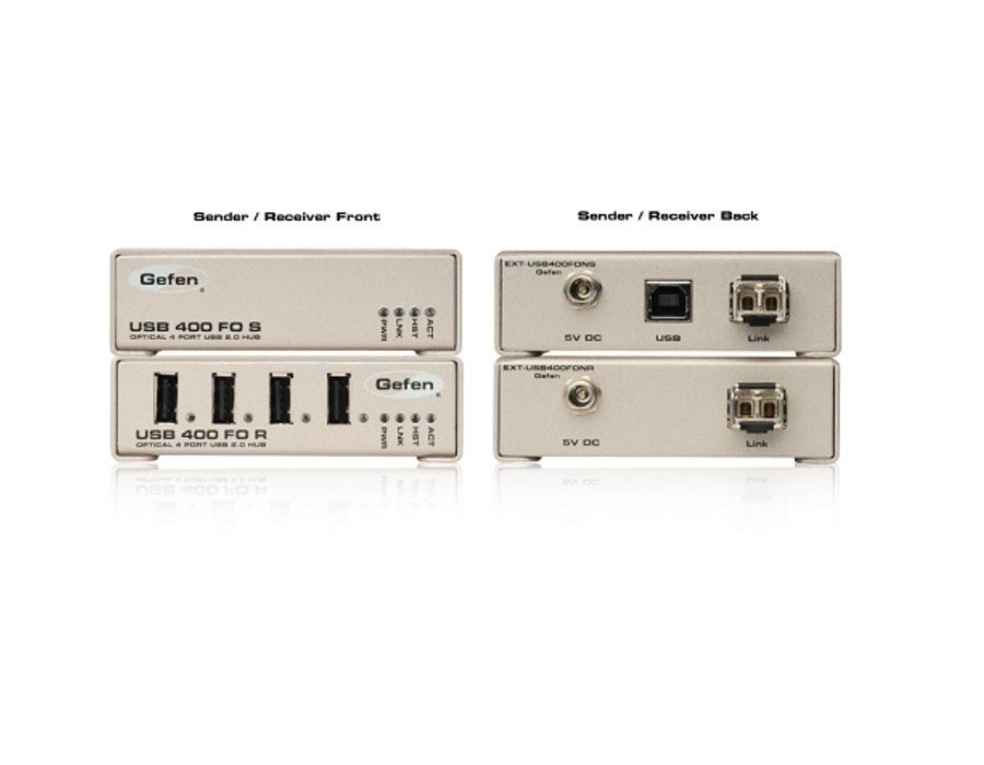 GEFEN USB 400 FO - Optical 4 Port USB 2.0 Hub